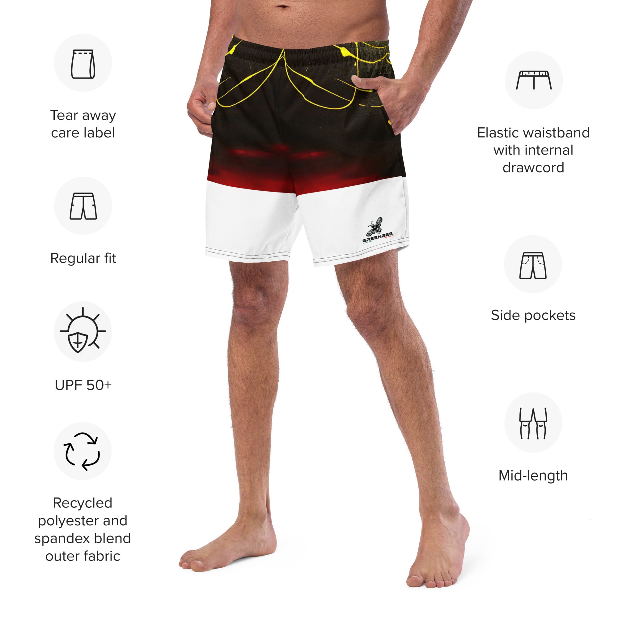 Swim Trunks - VOLCANO - 100% Recycled